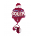 Kiddies Winter Hat South Africa with Bobbles (pink/white)