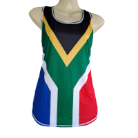 SA Flag Running Vest - Ladies (new look)