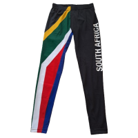 SA Flag / Black Ankle Tights