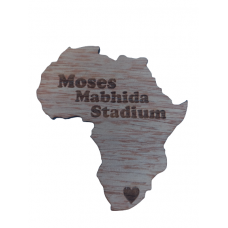 Fridge Magnet - Moses Mabhida Stadium Africa (engraved heart)