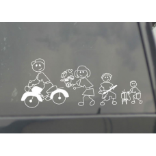 Family Fun Stickers for Car