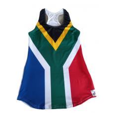 SA Flag Running vest Ladies lycra