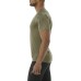 Asics Tee Men's Stripe Short Sleeve Olive - 2X-Large