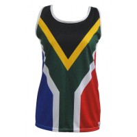 SA Flag Running Vest - Ladies