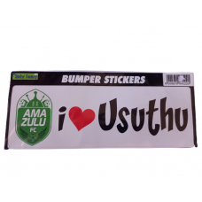 Amazulu Bumper Sticker I ❤ Usuthu