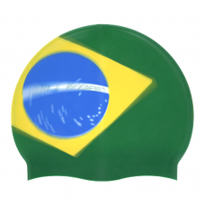 Swim Cap Country Flag Spurt - Brazil