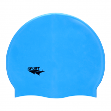 Swim Cap Plain Spurt - Light Blue