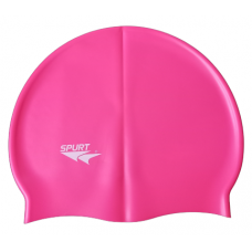 Swim Cap Plain Spurt - Neon Pink