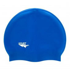 Swim Cap Plain Spurt - Teal Blue