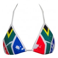 SA Flag Bikini Triangle Top