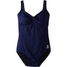 TYR Ladies Swimming Costume - Twisted Bra Aqua Fitness Tank Navy