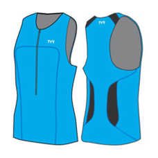 Triathlon Tank Men's Revolutional Energy With Zip Blue/Black